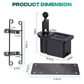 Golf Cart Ball Washer and Club Cleaner Kit, Passenger Side EZGO RXV G&E Golf Carts, OEM 603836 |Drive-up