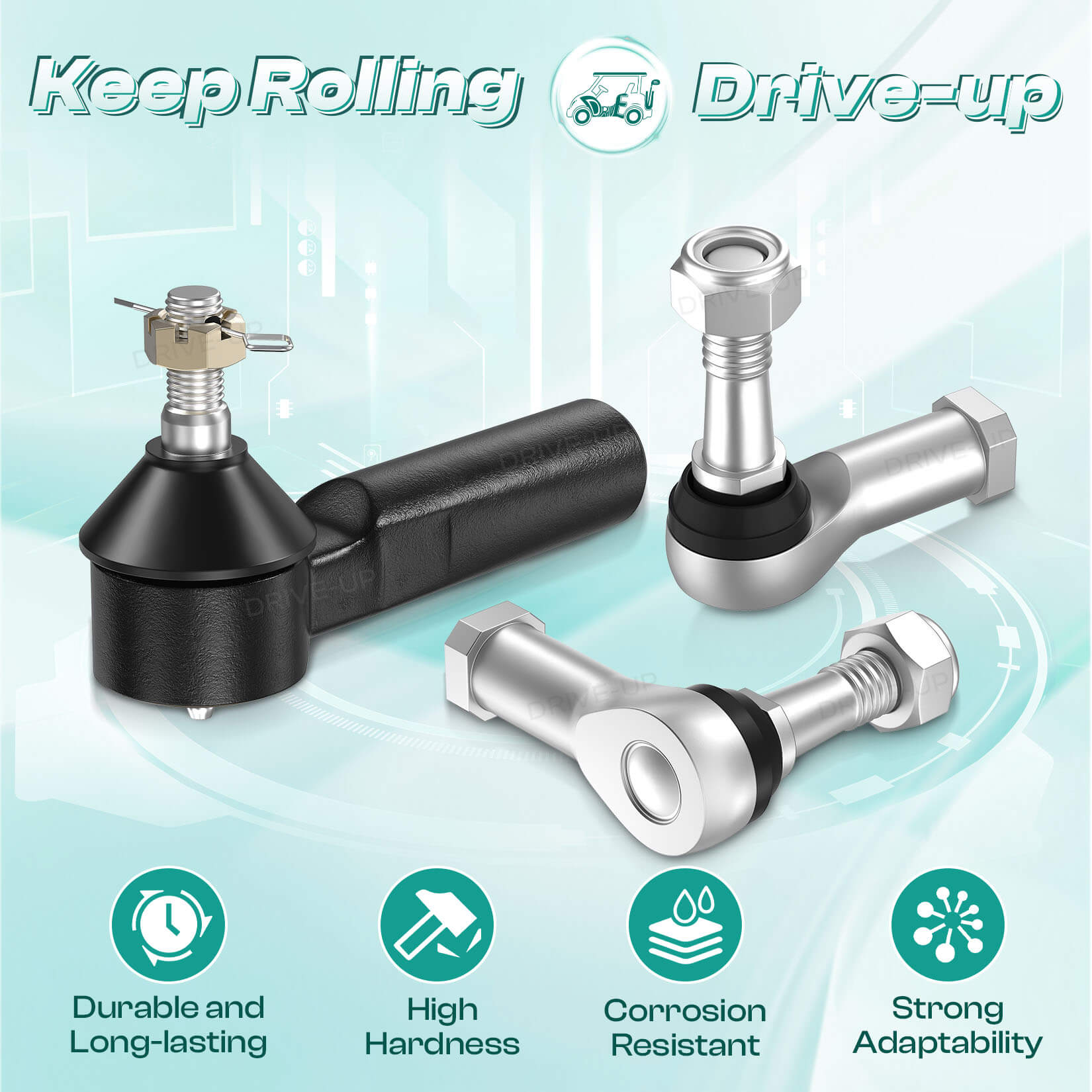 Golf Cart Ball Joint & Tie Rod Kit for EZGO TXT 