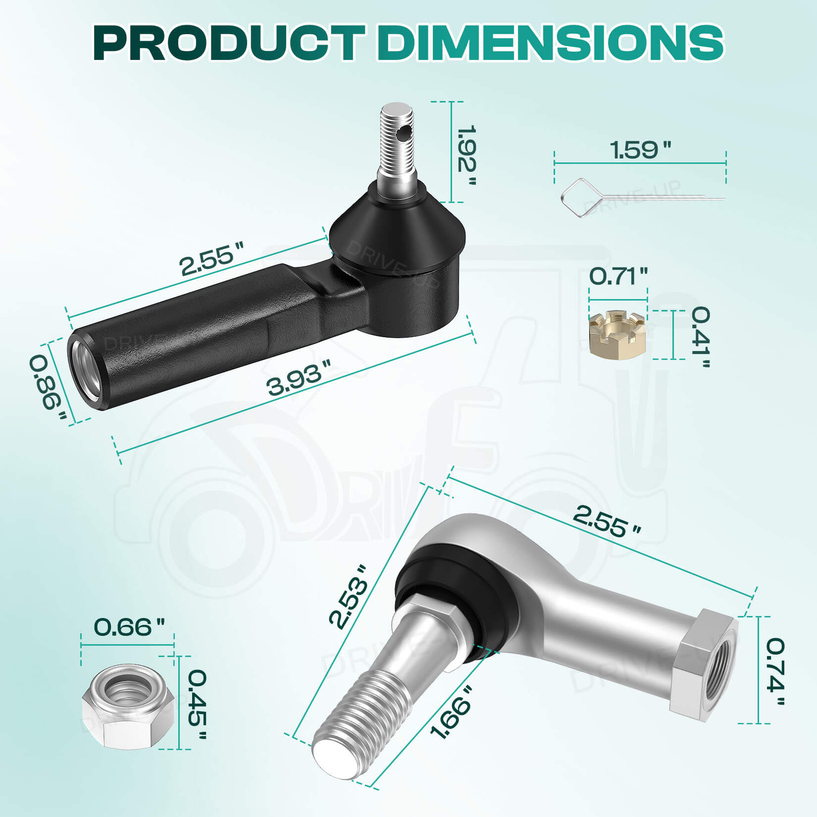 Golf Cart Ball Joint & Tie Rod Kit for EZGO TXT 