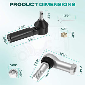 Golf Cart Ball Joint & Tie Rod Kit for EZGO TXT 