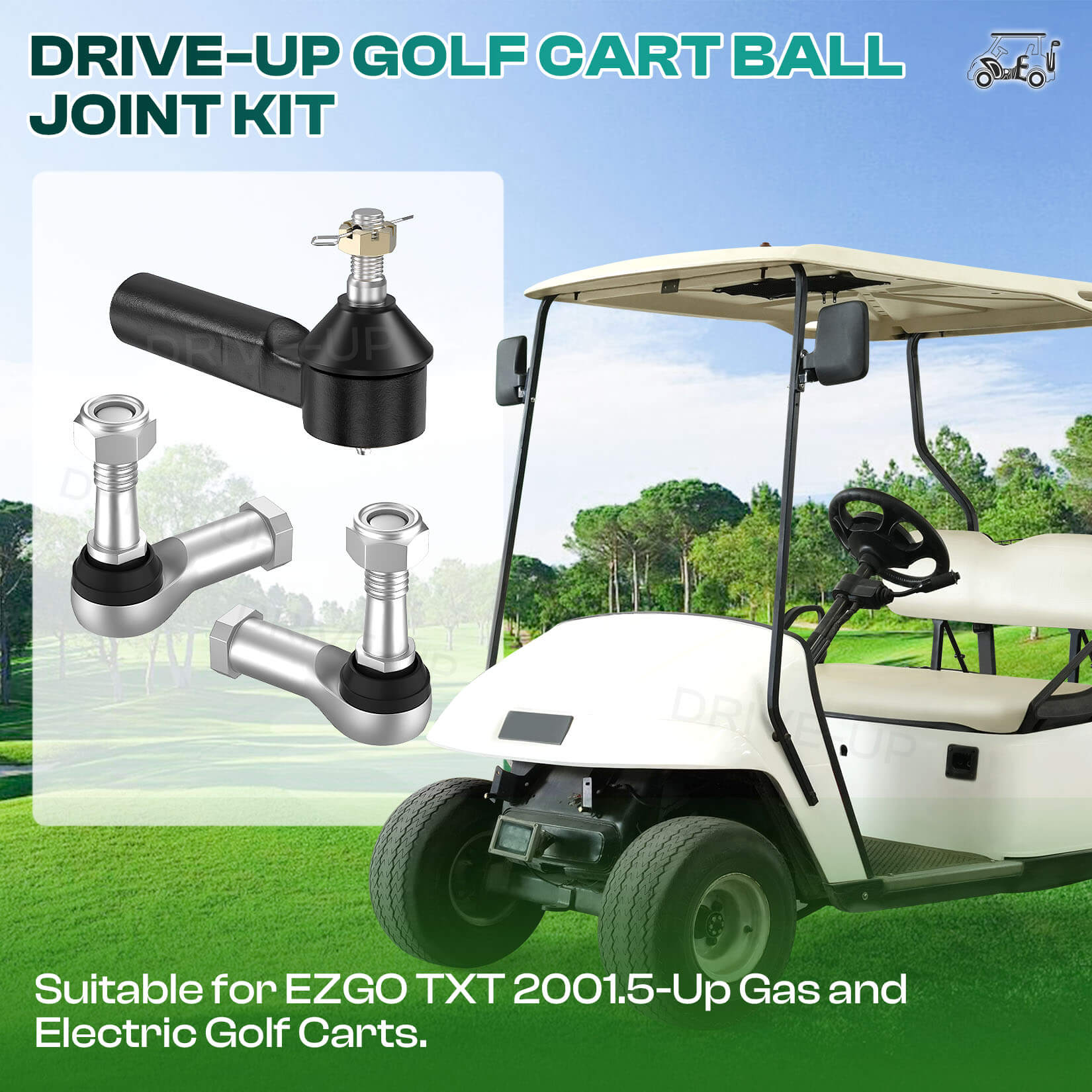 Golf Cart Ball Joint & Tie Rod Kit for EZGO TXT 