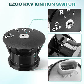 48V Electric Golf Cart Ignition Switch with Keys for EZGO RXV 2008-Up