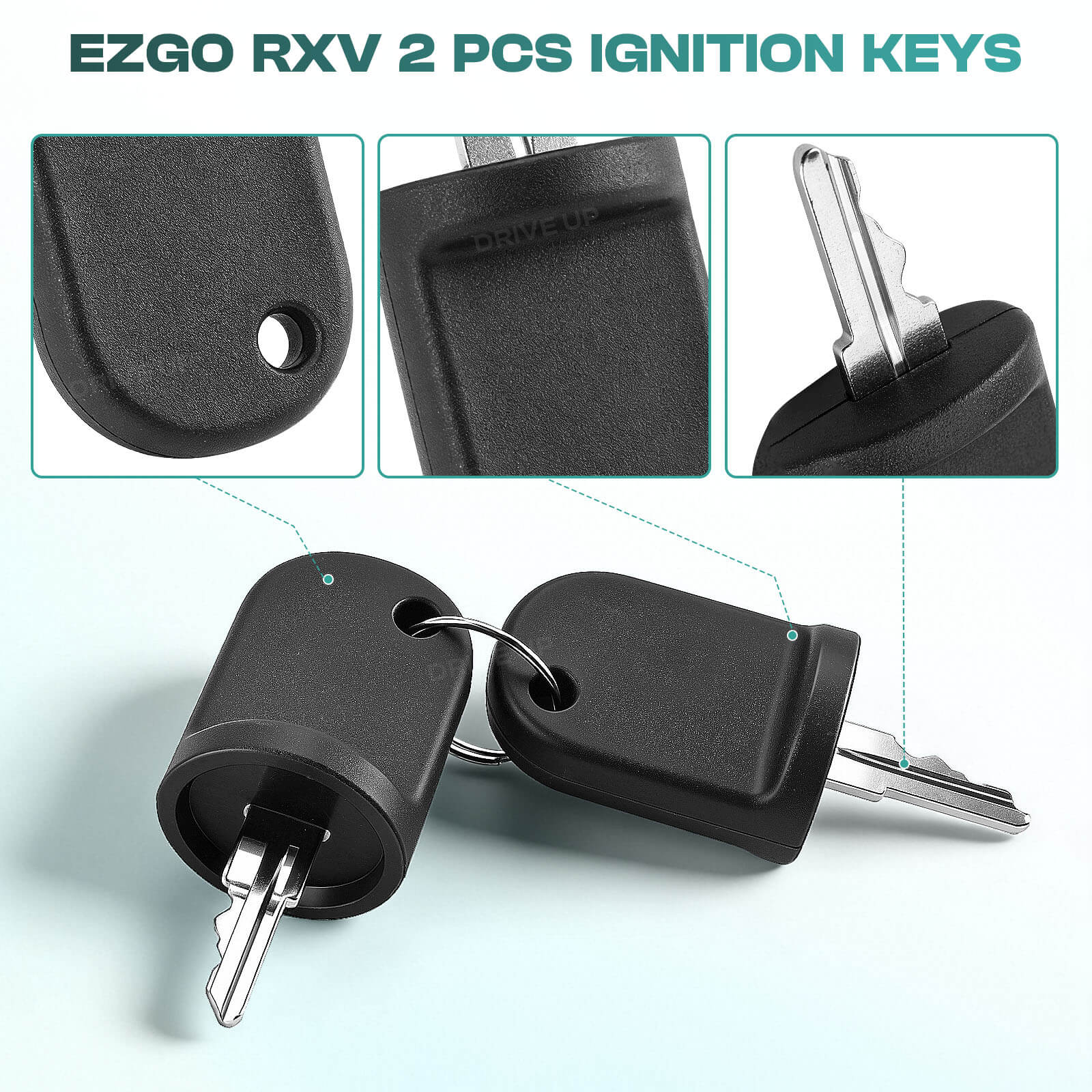 48V Electric Golf Cart Ignition Switch with Keys for EZGO RXV 2008-Up
