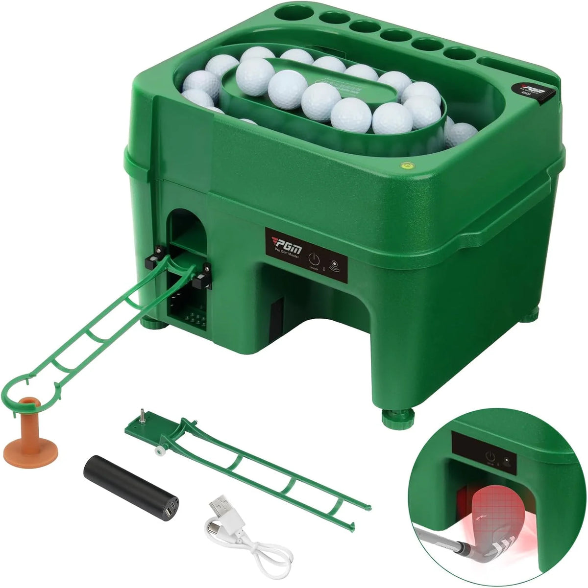 Automatic Golf Ball Dispenser - Infrared Sensor with 40 - Ball Capacity 
