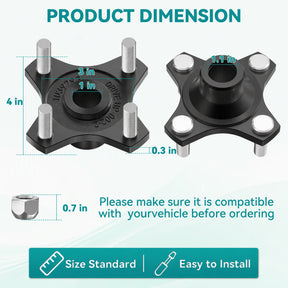Club Car Rear Wheel Hubs Replacement 2PC Gas