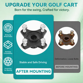 Club Car Rear Wheel Hubs Replacement 2PC Gas