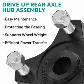 Club Car Rear Wheel Hubs Replacement 2PC Gas