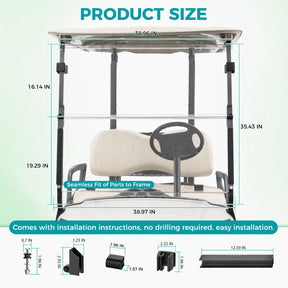 Golf Cart Windshield for Yamaha G29