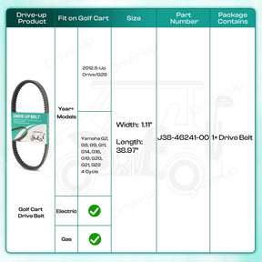 yamaha golf cart drive belt